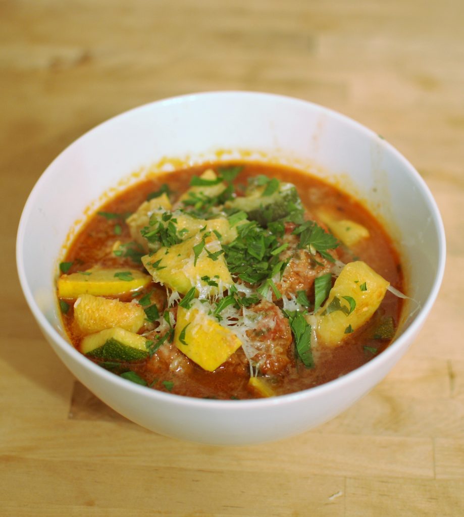 Spicy Summer Squash and Sausage Stew - New York Food Journal